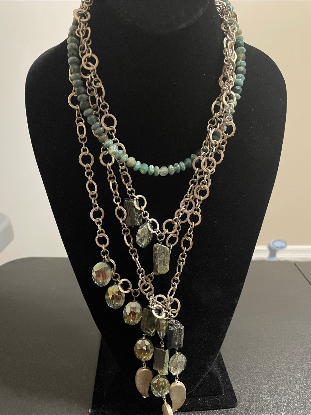 Four Strand Statement Necklace